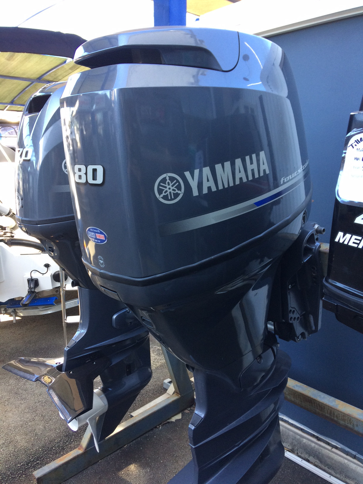 Used Jet Drive Pump with 2 Stroke 40HP Outboard Motor Boat Marine Engines