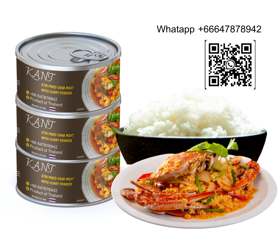 KANT stir fried crab meat with curry powder Canned Food Premium Quality From Thailand Export Grade OEM new arrivals top ranking