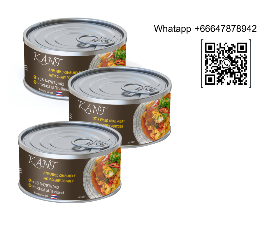 KANT stir fried crab meat with curry powder Canned Food Premium Quality From Thailand Export Grade OEM new arrivals top ranking