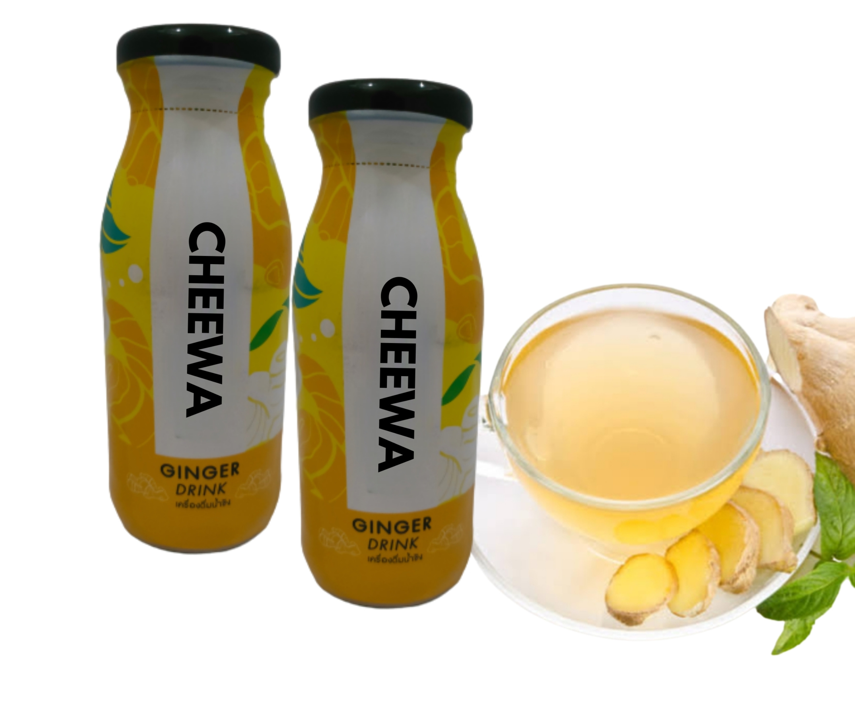 180 ML Premium Product From Thailand CHEEWA Ginger Drink With Honey OEM high quality tropical fruit coco original native vegan