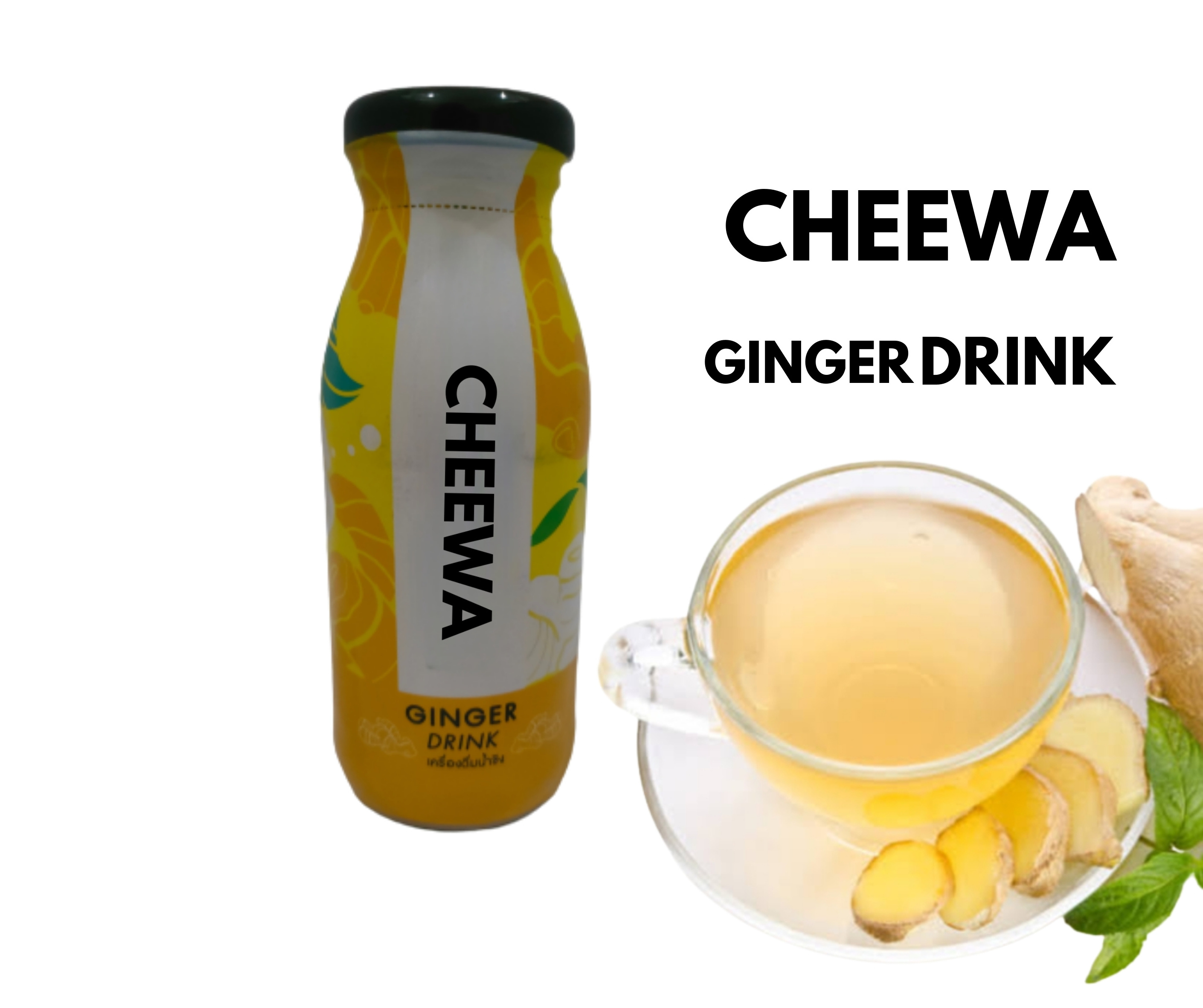 180 ML Premium Product From Thailand CHEEWA Ginger Drink With Honey OEM high quality tropical fruit coco original native vegan