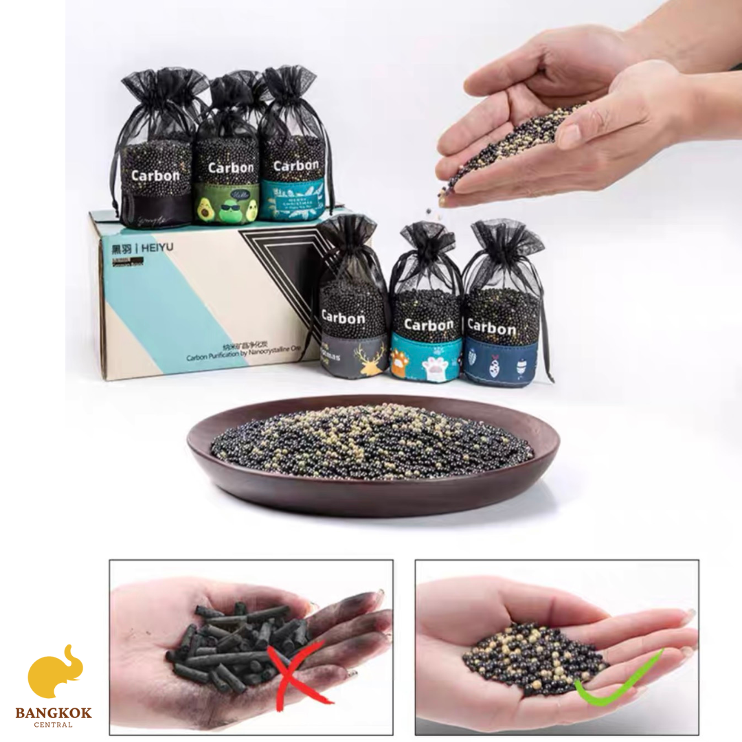 Air Purifying Bag  Bamboo Charcoal Bags 300g Odor Absorber for Home Odor Eliminator Car Air Freshener from Thailand