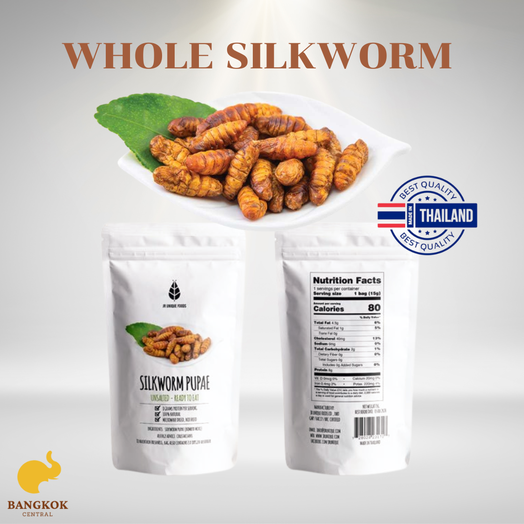 Edible Insect Whole Silkworms Insect Crickets Protein Snacks Fried Best Quality Wholesale Export Product from Thailand