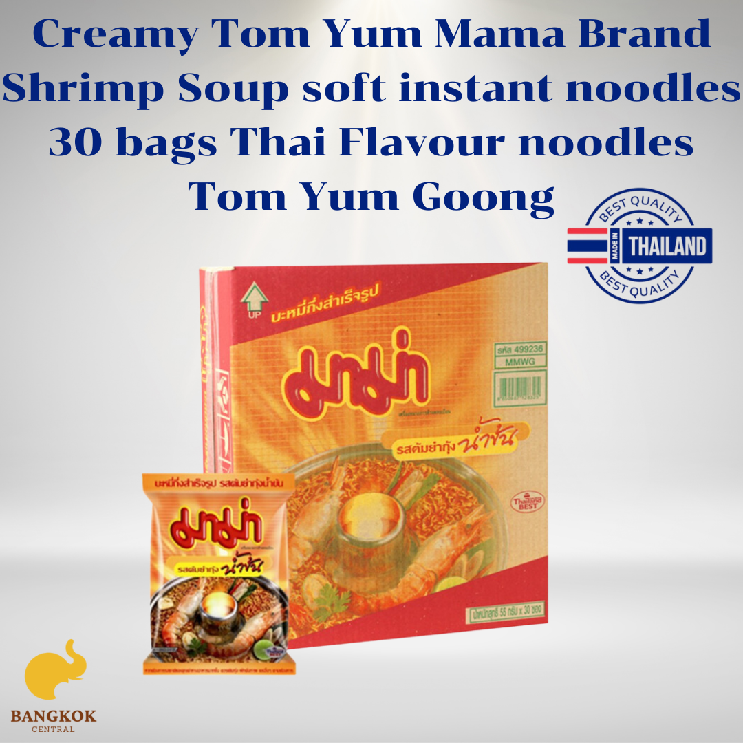 Wholesale Thailand Mama exotic snack Thai seafood noodle soup 55gx50pack Tom Yum Goong Creamy Instant Noodles