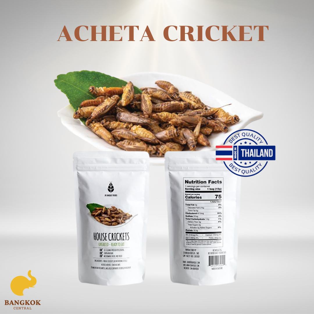 Edible Insect Whole Acheta Insect Crickets Protein Snacks Fried Best Quality Export Product from Thailand