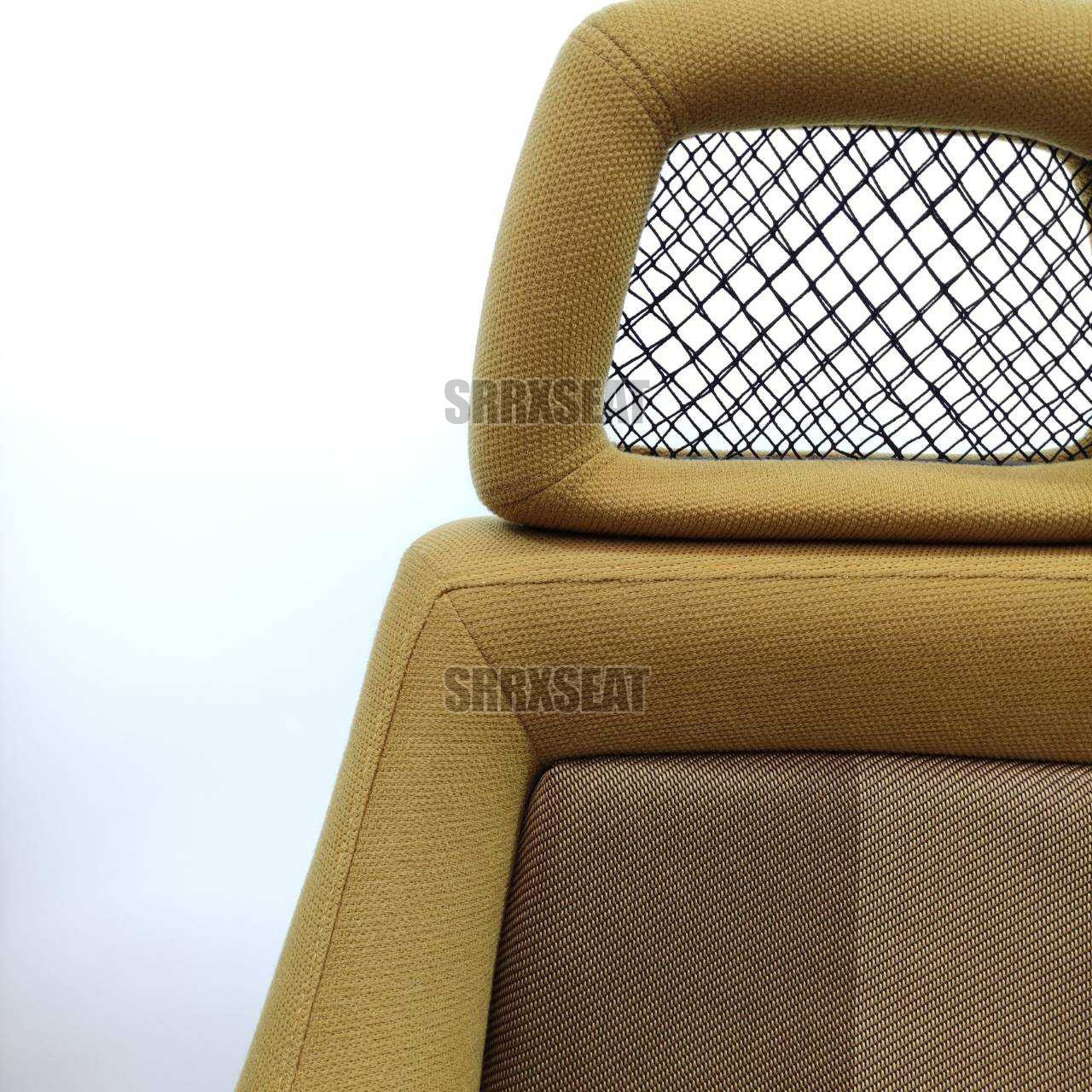 AUTHENTIC RECARO LSB TAN MONZA Very Good Condition Racing Car Seats For a Home Setting Made From Metal Foam Fabric Non-Woven