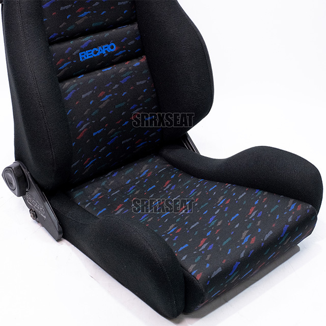 AUTHENTIC RECARO LSB CONFETTI Racing Car Seats For a Home Setting Made From Metal Foam Fabric Non-Woven