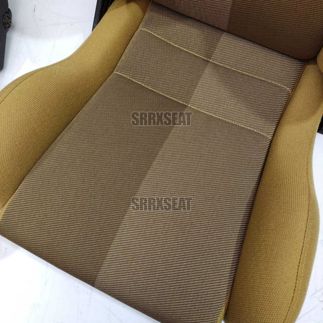 AUTHENTIC RECARO LSB TAN MONZA Very Good Condition Racing Car Seats For a Home Setting Made From Metal Foam Fabric Non-Woven