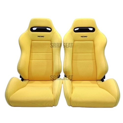 AUTHENTIC RECARO SR3 DC2 YELLOW Very Good Condition Racing Car Seats For Home Setting Made From Metal Foam Fabric Non-Woven