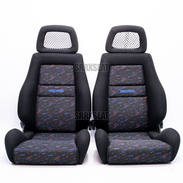 AUTHENTIC RECARO LSB CONFETTI Racing Car Seats For a Home Setting Made From Metal Foam Fabric Non-Woven