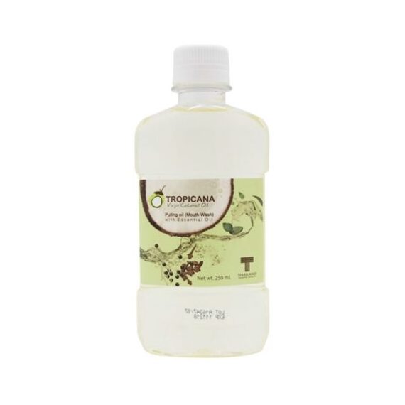 Tropicana Coconut Pulling Oil With Essential Oil For Fresh Clean Oral 250ml Suitable For Oral Sanitation And Healthy