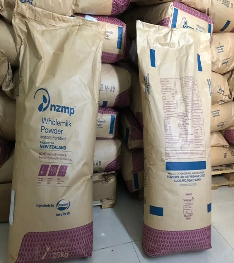 WHOLE MILK POWDER OEM size 25 Kg bag With 28% Fat/ High Quality of Milk Powder/New Zealand