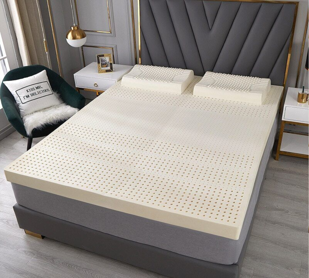 Super Products Natural latex foam mattress-Firm Density 85, King size 15x180x200 cm.Natural Ingredient Rubber Foam 10