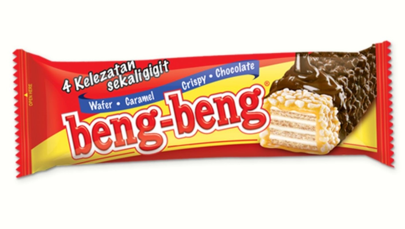 BENG BENG Wafer Chocolate 25 g 12 pcs Chocolate coated wafers Stuffed with caramel, sweet and delicious