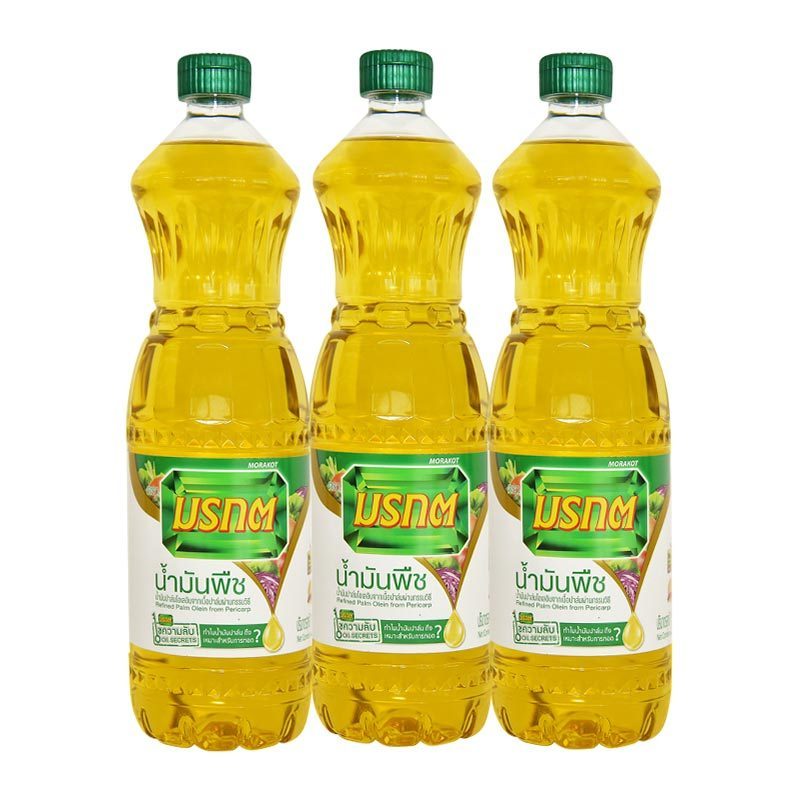 MORAKOT Palm Oil 1 L. x 12 bottles Used For Cooking Frying Baking Oil From Thailand Product From Thailand