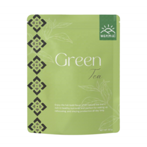 WANMAI29 Green Tea in Kraft Steeping Bag Instant Honey Ginger Tea Custom Flavor Powder Tea Customized Packaging Style