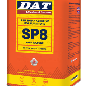 DAT Dunlop Adhesives SIS SBR High Initial Tack Spray Adhesive Glue for Foam and Furniture PU foam