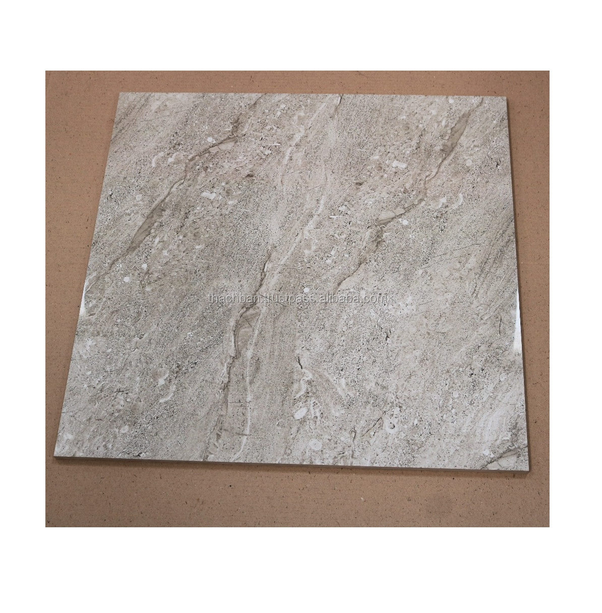 Wholesale Floor Tiles Grey Fully Polished Glazed Porcelain Sintered Stone Outdoor Exterior Tiles Brick Wall