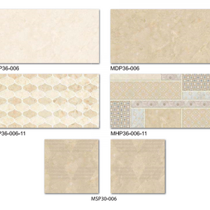 THACHBAN Ceramic Tiles Wall Tiles Interior Tiles Set 36006- MATT Surface 300 X 600mm Gray Yellows / Golds