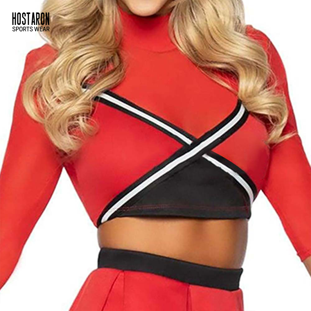 HOSTARON All Star Cheerleading Uniforms Custom dandy sport cheerleading practice wear girl sports bra cheer professional uniform