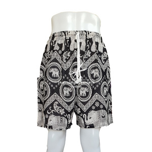 Elephant Printed Shorts with Drawstring, Shorts