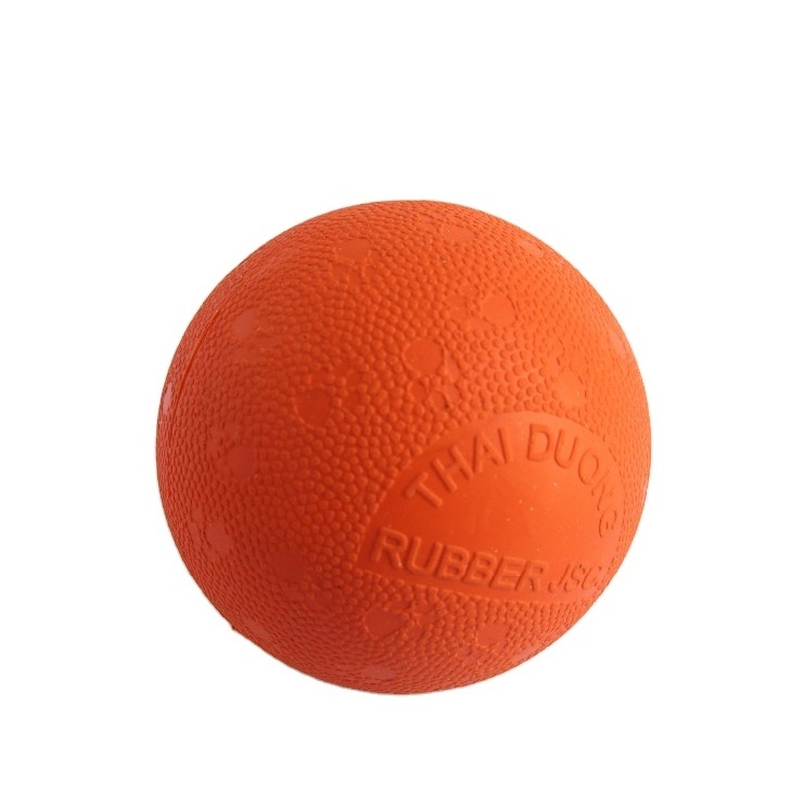 100% Superior Natural Quality Customizable Size Solid Rubber Dog Balls Super-Elastic Dog Balls for Playing Training Dogs