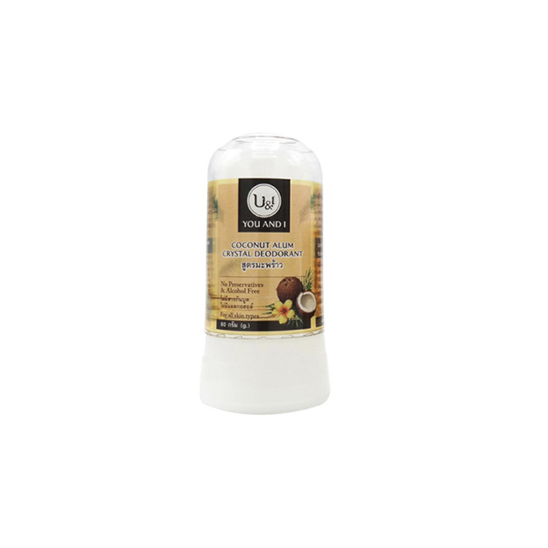 Premium Stick Deodorant 45g-80g Natural Coconut Crystal Alum