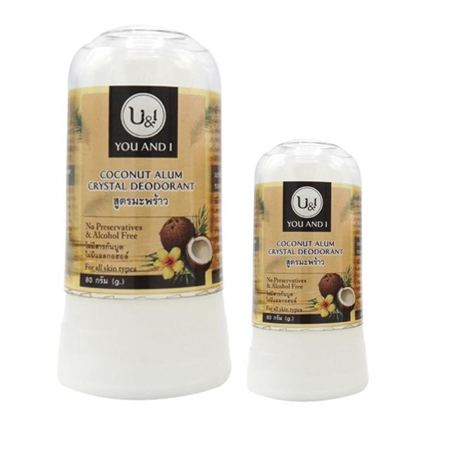 Stick Deodorant 45g-80g Natural Coconut Crystal Alum