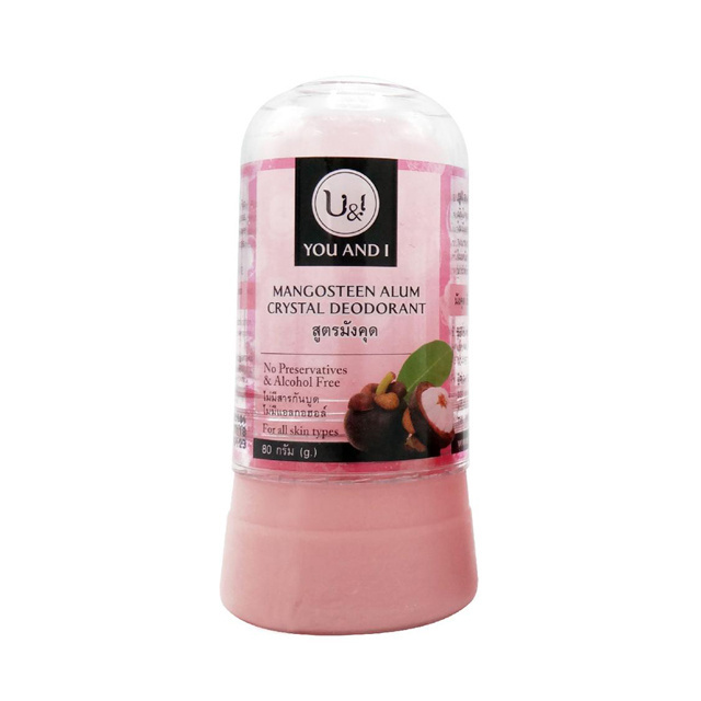 Deodorant Made From Mangosteen Natural 100% Crystal Alum Stick