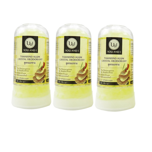 Natural Tamarind Crystal Alum Stick Deodorant Product Made From 100% Natural