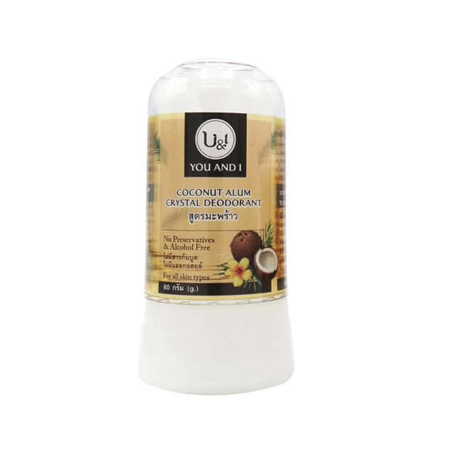 Natural Deodorant Stick Crystal Alum 45g-80g