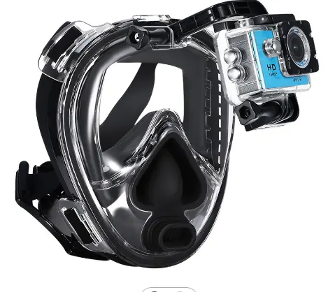 Thaistone manufacturing DEDEPU underwater equipment connection scuba tank set divng mask 180 degree with go pro diving mask