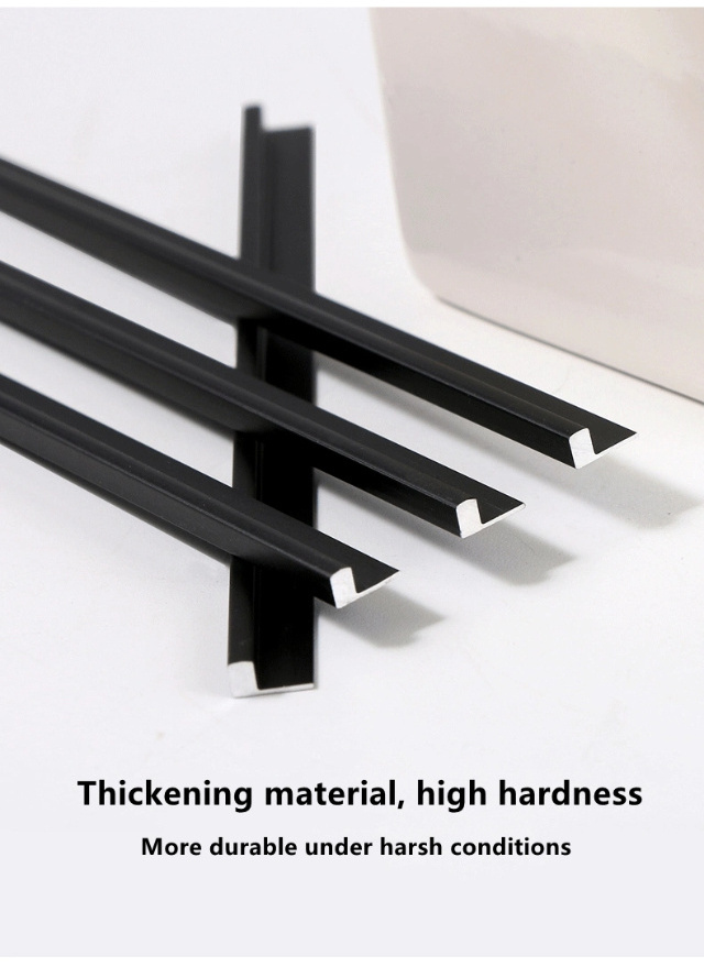 Aluminum Profile Straight L Shape Wall Panel Ceiling Tile Edge Protective Trim Decoration Trim Line