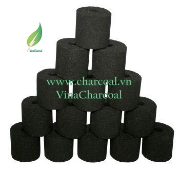 COCONUT SHELL IN CYLINDER SHAPE- BRIQUETTE CHARCOAL FOR BBQ GRILLING