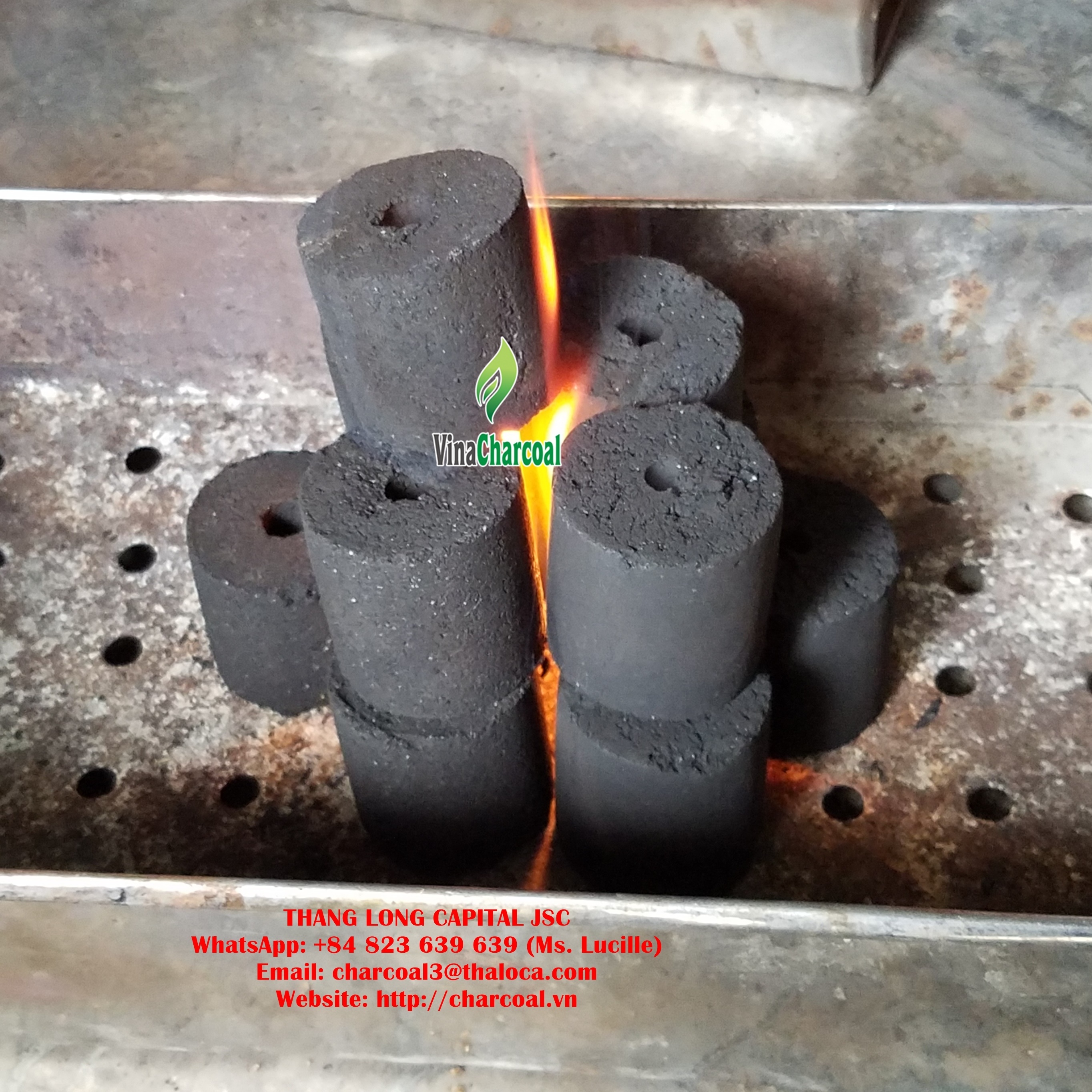 High Heat Organic Coconut Charcoal Wooden Briquette Charcoal Cheap Price for Poland Ovens