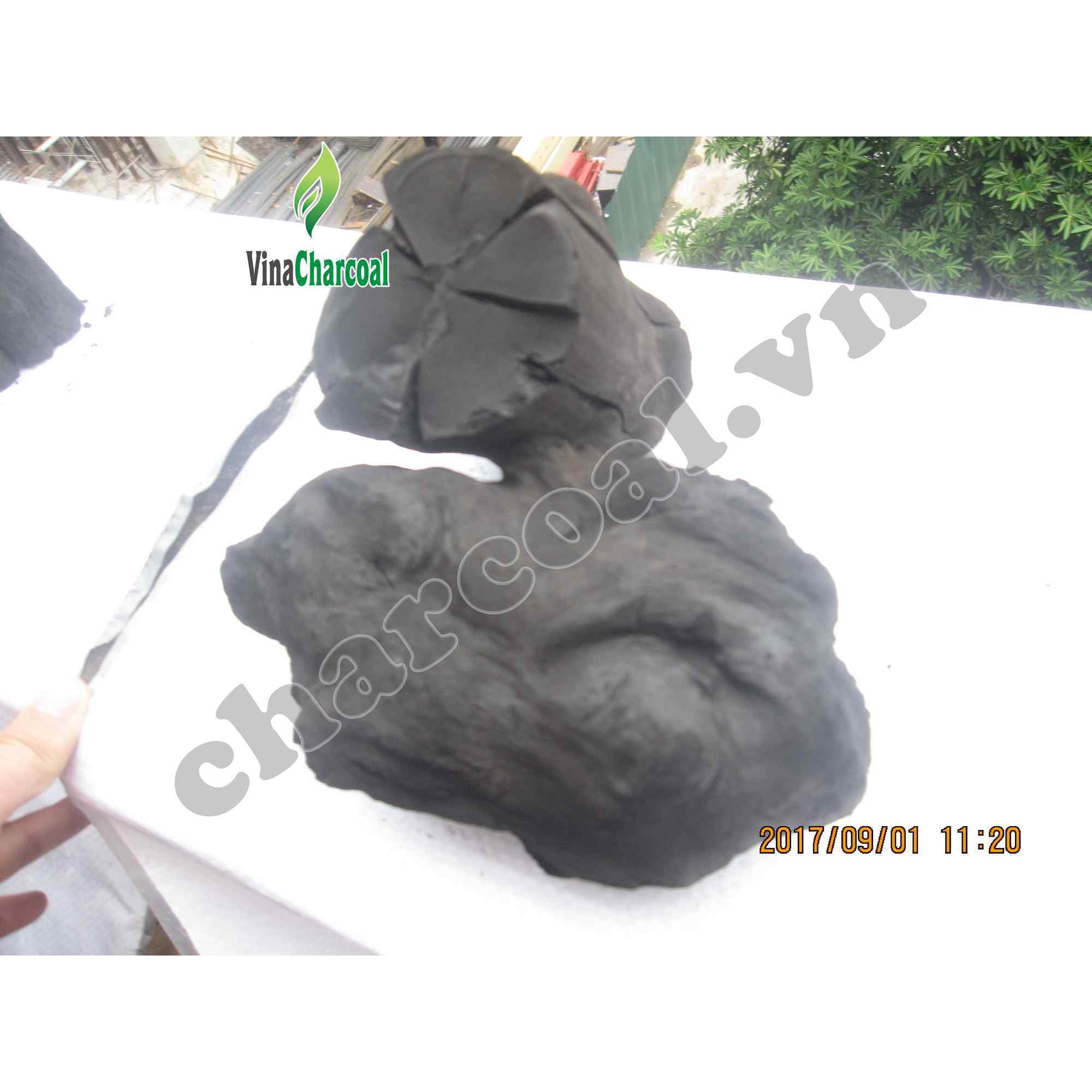 Black Lump Charcoal Coffee Coal 3 kg Paper Bag