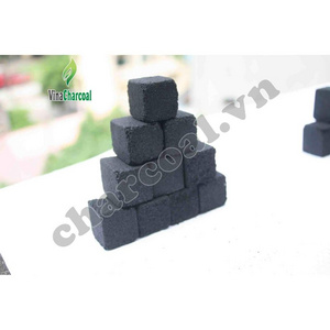 high quality Vietnam origin coconut shell coal shisha charcoal cubic shape hookah