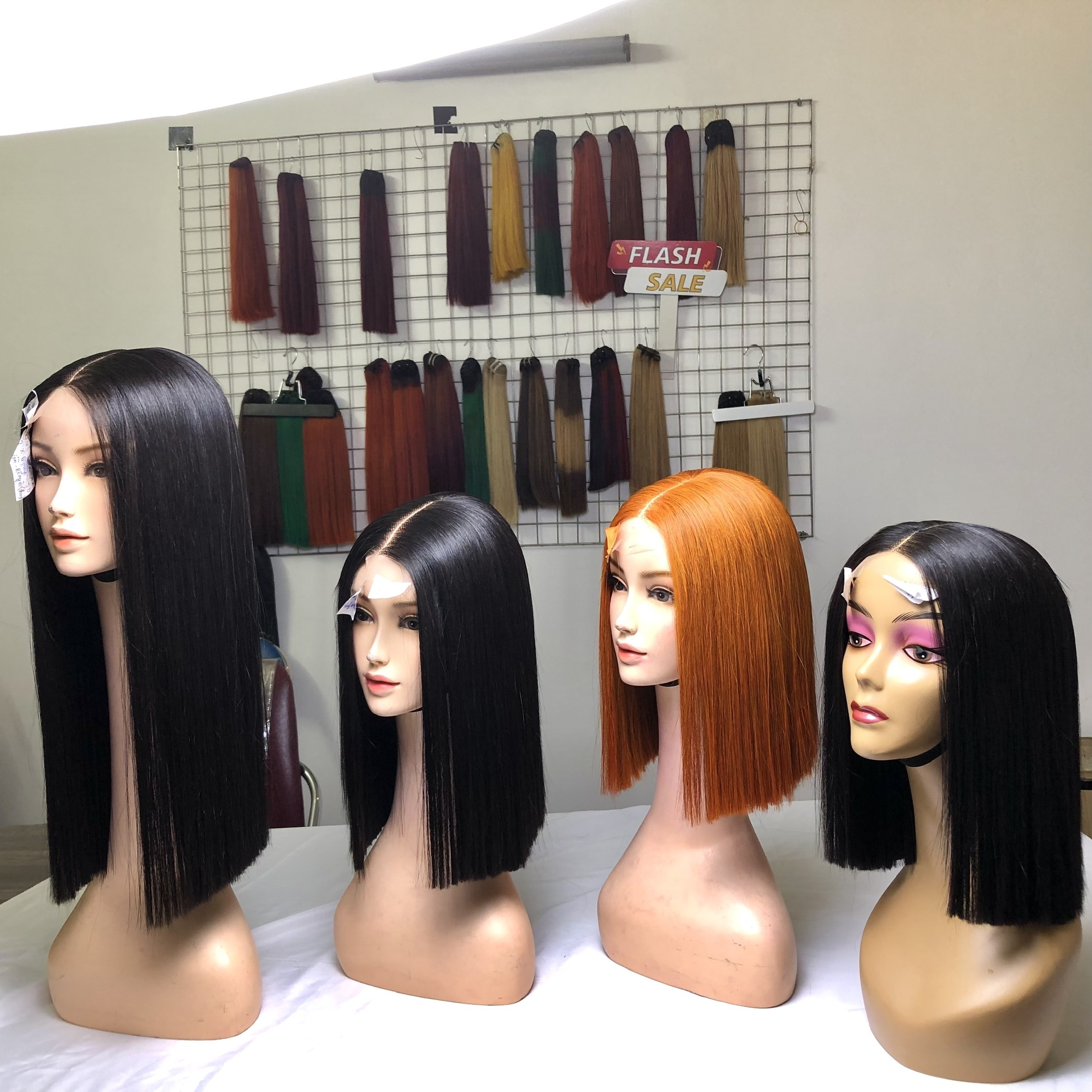 NEW PRODUCT!! Wholesale 100% Vietnamese Human Hair Extension  Wigs All Color Raw  human hair high quality unprocessed hair