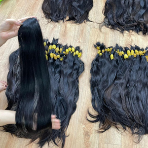 High Quality!! Raw single donor hair full cuticle aligned 100% human hair raw material from Vietnam