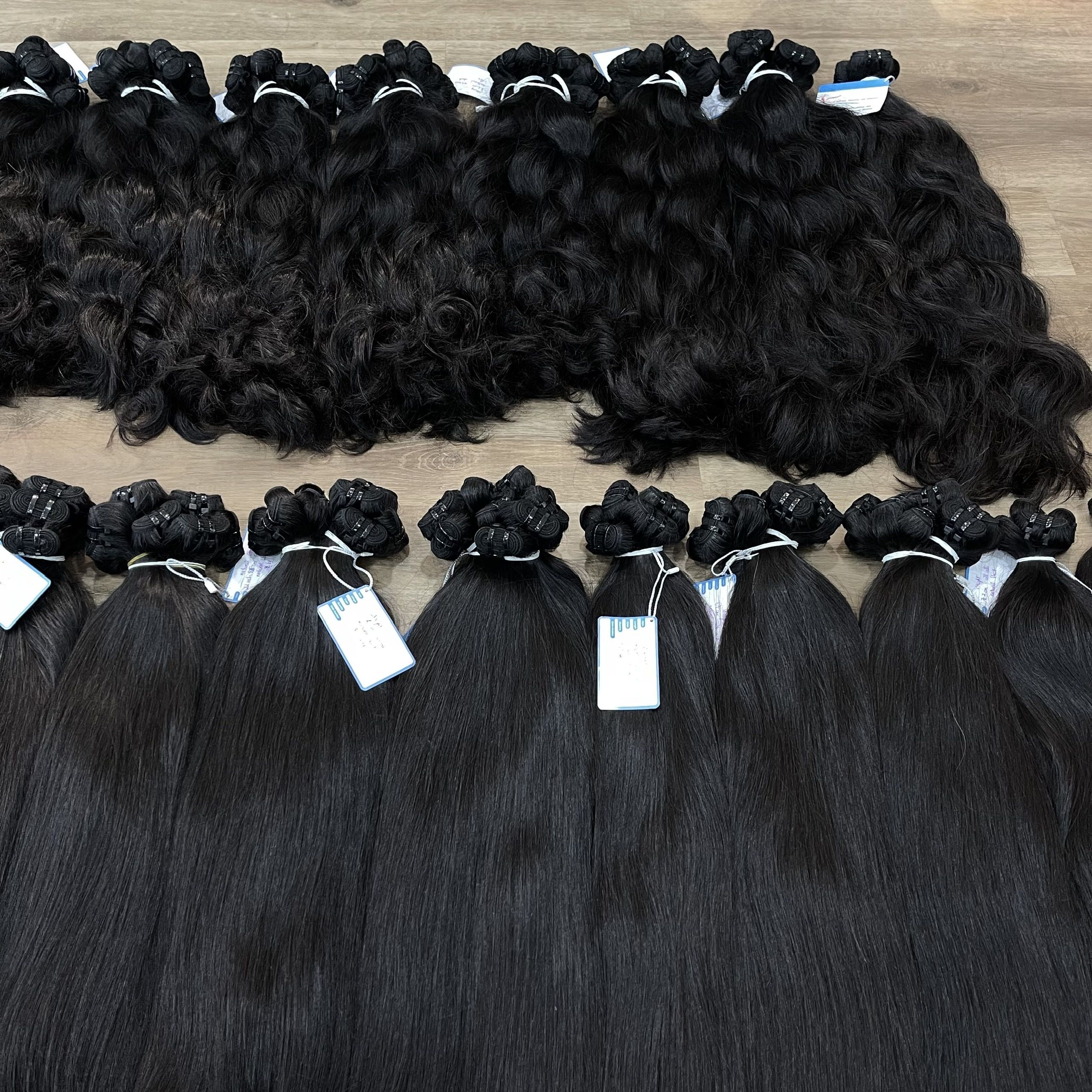 Wholesale 100% Vietnamese Human Hair Double Drawn Raw Cambodian Hair Natural Straight Natural Wave Raw Hair