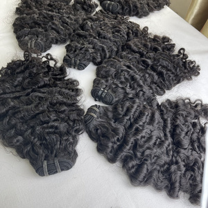 Burmese Curly Hair Bundle Natural Hair Weft Raw Unprocessed Human Hair suppliers from Vietnam