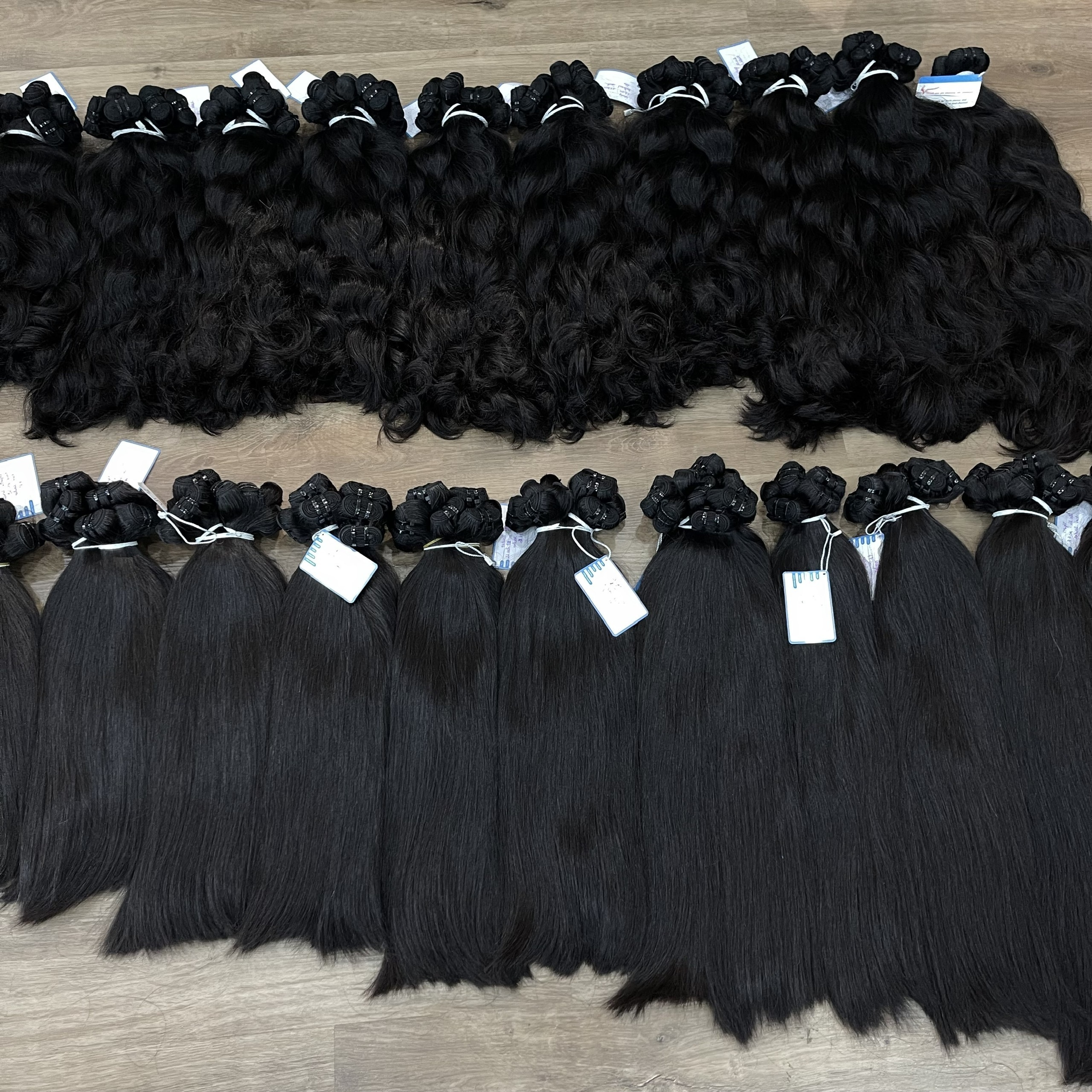 Wholesale 100% Vietnamese Human Hair Double Drawn Raw Cambodian Hair Natural Straight Natural Wave Raw Hair