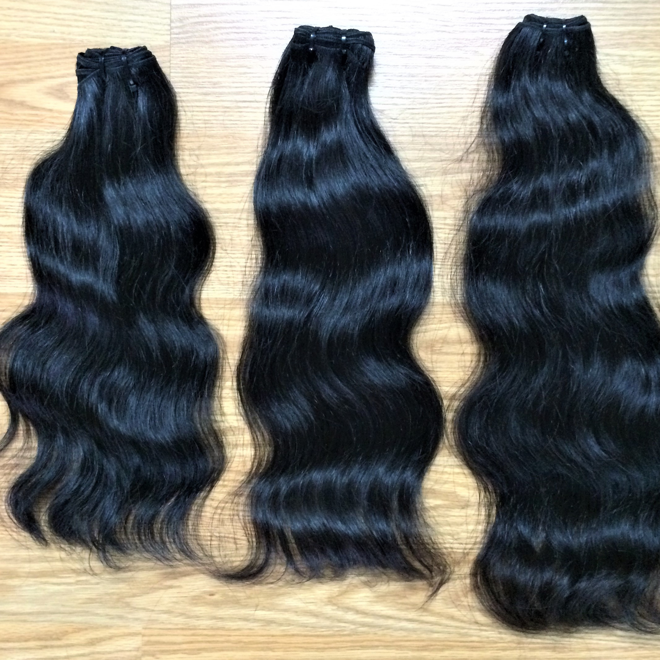 Beautiful Raw Virgin bundles machine weft , Vietnamese wavy hair,  Human Hair Extension