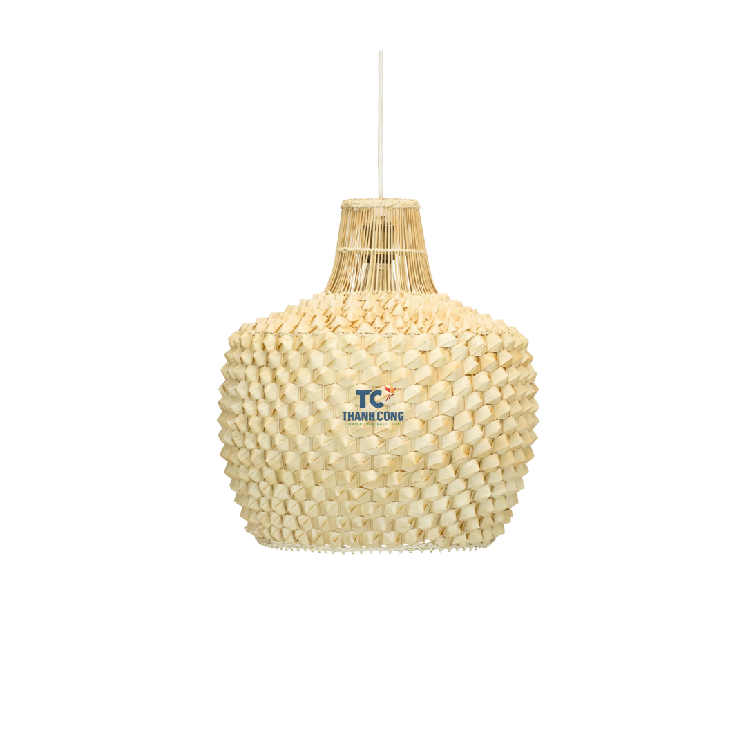 Natural Eco-friendly Lamp Boho FSC Rattan Lampshade Pendant Light Chandelier Wicker Rattan Light Fixture for Kitchen Island