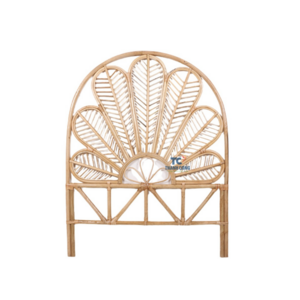 New Arrival Boho Style Decorative Bedhead Natural Rattan Flower Bedhead Handcraft for Bedroom Wholesale