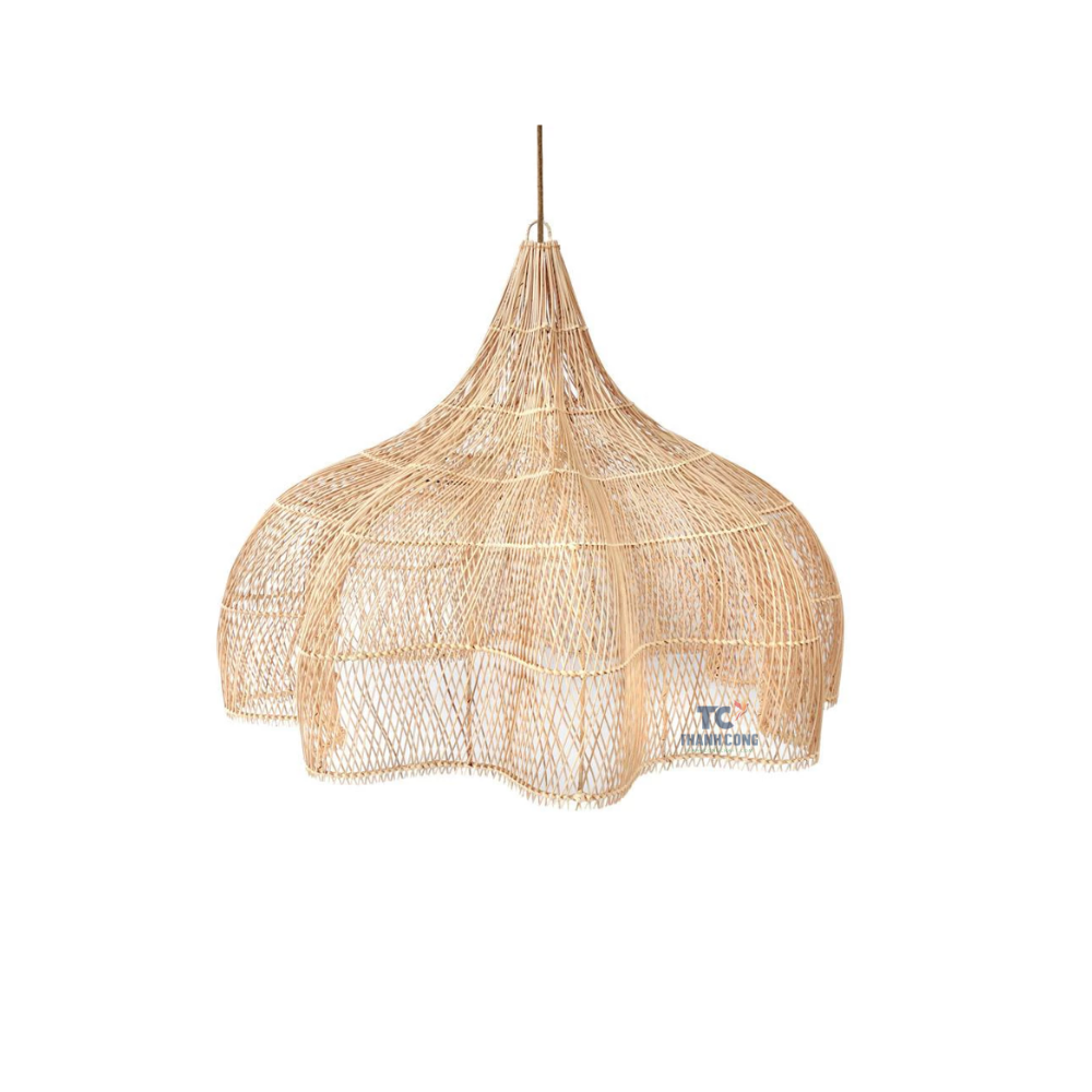 Modern Natural Bamboo Lampshade Led Lights Rattan Ceiling Light Wood Pendant Lamp Cheapest Price