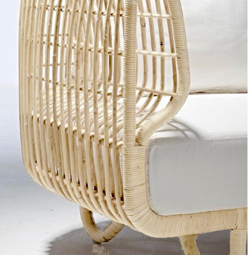 Made in Vietnam New Wooden Rattan Lounge Chair Rattan Cane Chair Wicker Chair