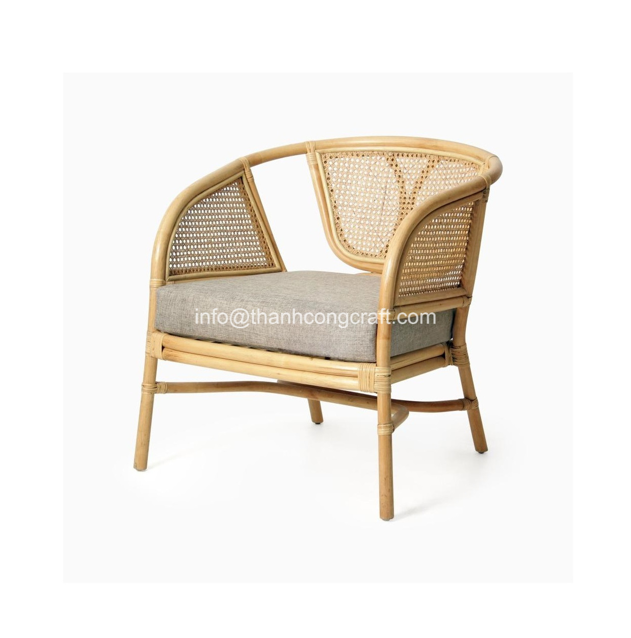 Top Quality Rattan Accent Chair Hand Woven Modern Chair For Decorate Home Attractive Home Furnitures