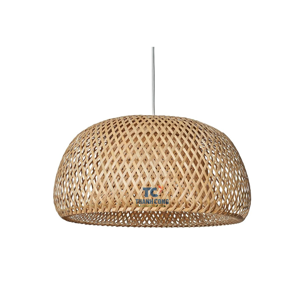 Natural Hand Woven Wicker Bamboo Rattan Lamp Shades Custom Design Flower Pendant Lampshade Lamps Cover