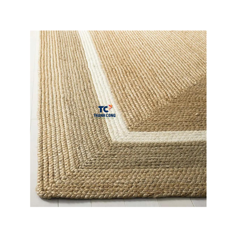 Wholesale Rug jute Runner Rectangle Braided Natural Handmade Carpet Modern Look Rug Natural Fiber Rugs - RR05